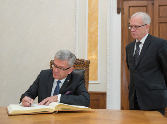 Riigikogu esimees Eiki Nestor kohtus Poola parlamendi ülemkoja (Senat) esimehe Stanisław Karczewskiga